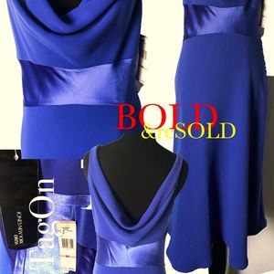 Jones of New York Electrifying Blue Evening Dress
